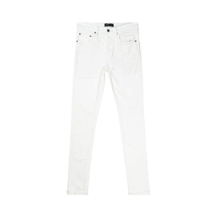 PURPLE BRAND Low Rise Slim Jeans White
