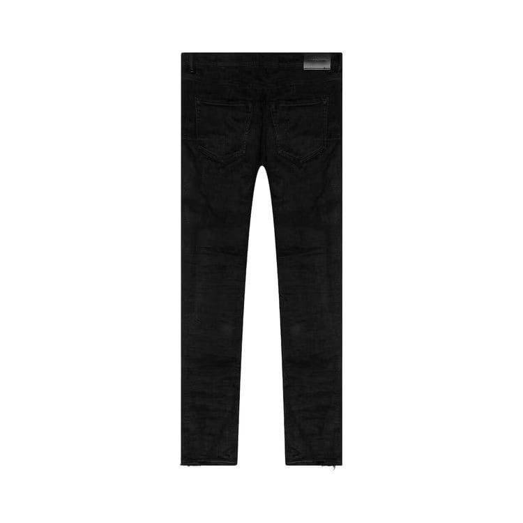 PURPLE BRAND Low Rise Skinny Fit Jeans Black Resin