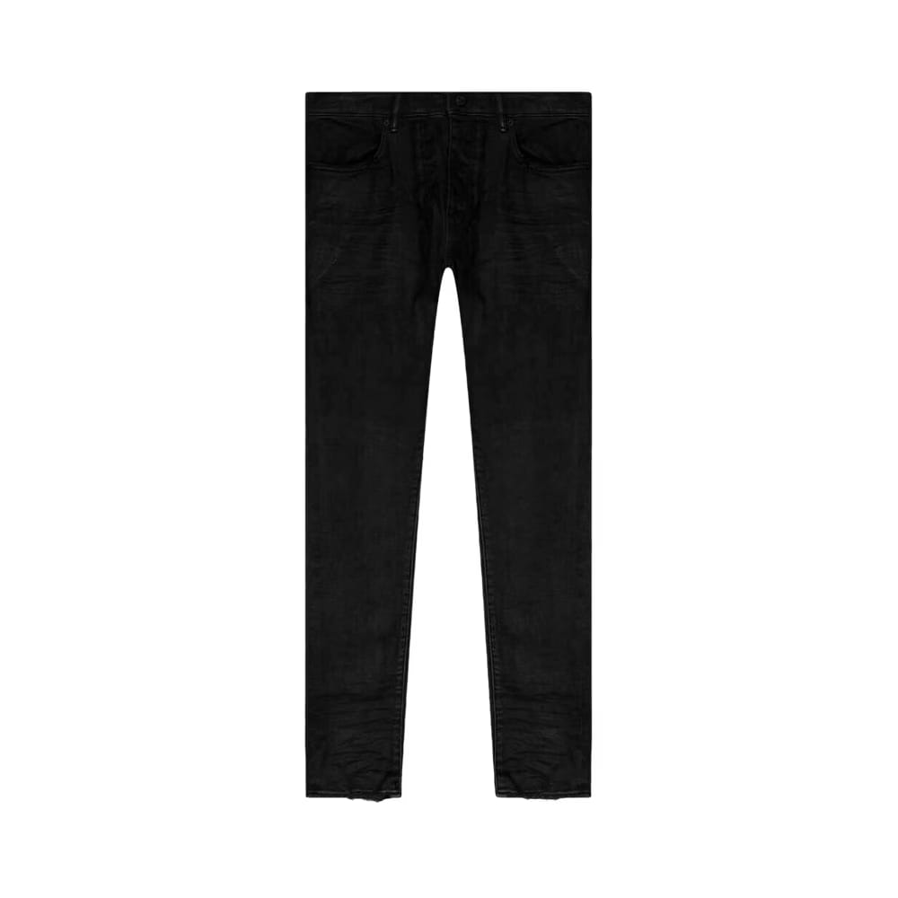 PURPLE BRAND Low Rise Skinny Fit Jeans Black Resin