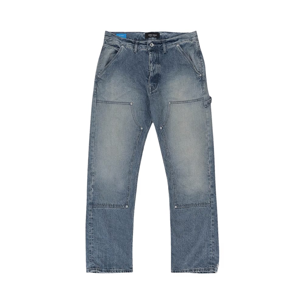 PURPLE BRAND Carpenter Skinny Jeans Sun Faded Denim