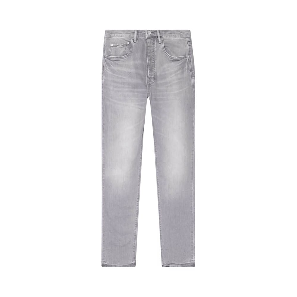PURPLE BRAND Mid Rise Straight Jean Faded Grey
