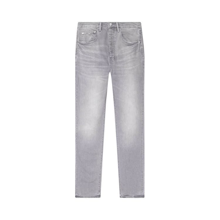 PURPLE BRAND Mid Rise Straight Jean Faded Grey