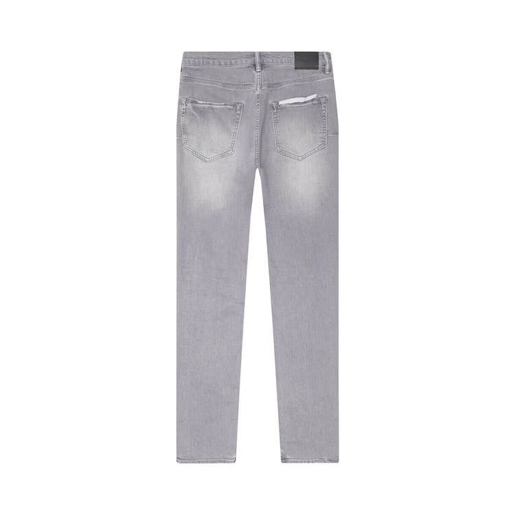 PURPLE BRAND Mid Rise Straight Jean Faded Grey
