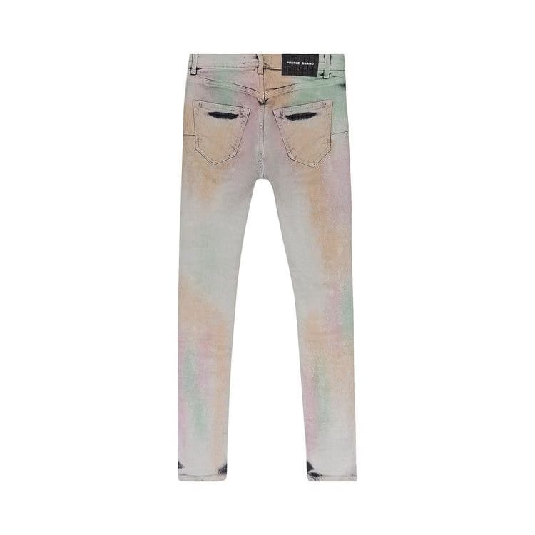 PURPLE BRAND Muted Skinny Jeans Acid Camo