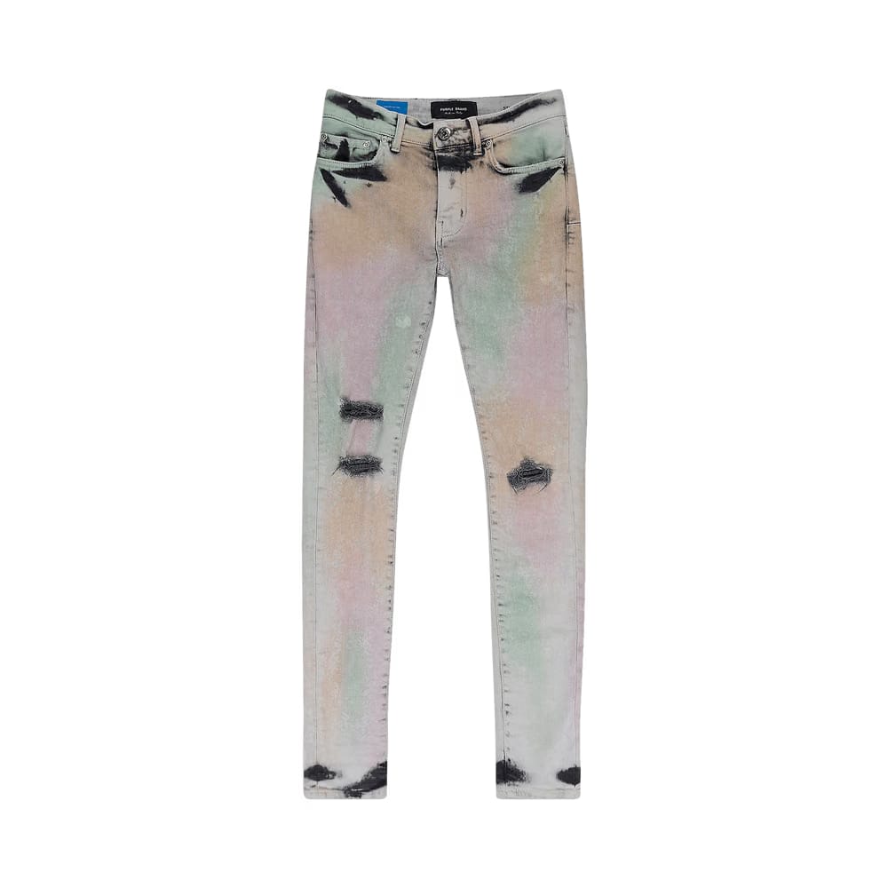 PURPLE BRAND Muted Skinny Jeans Acid Camo
