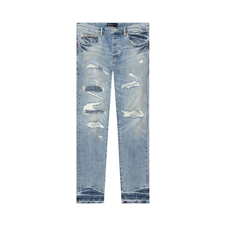 PURPLE BRAND Low Rise Skinny Jeans Light Indigo