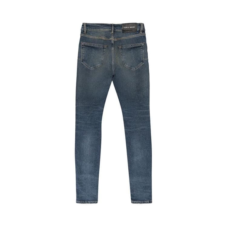 PURPLE BRAND Torn Dark Paint Skinny Jeans Indigo