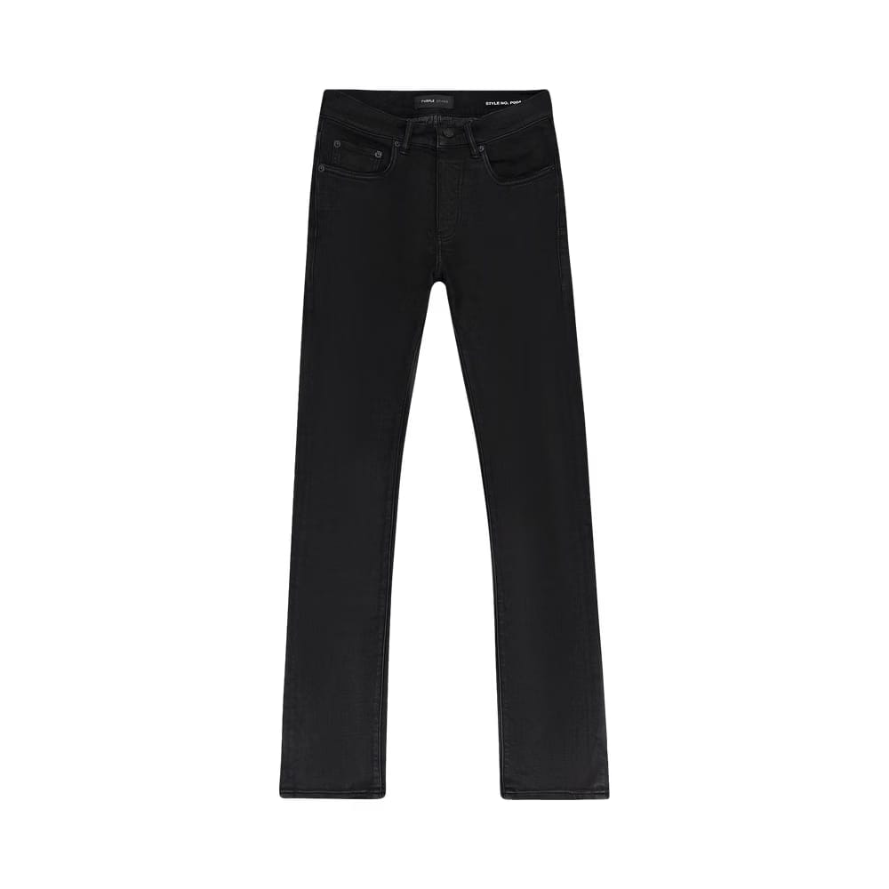 PURPLE BRAND Resin Flare Skinny Jeans Black