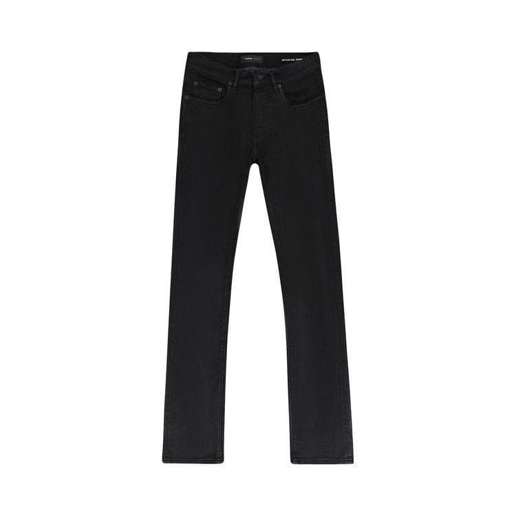 PURPLE BRAND Resin Flare Skinny Jeans Black