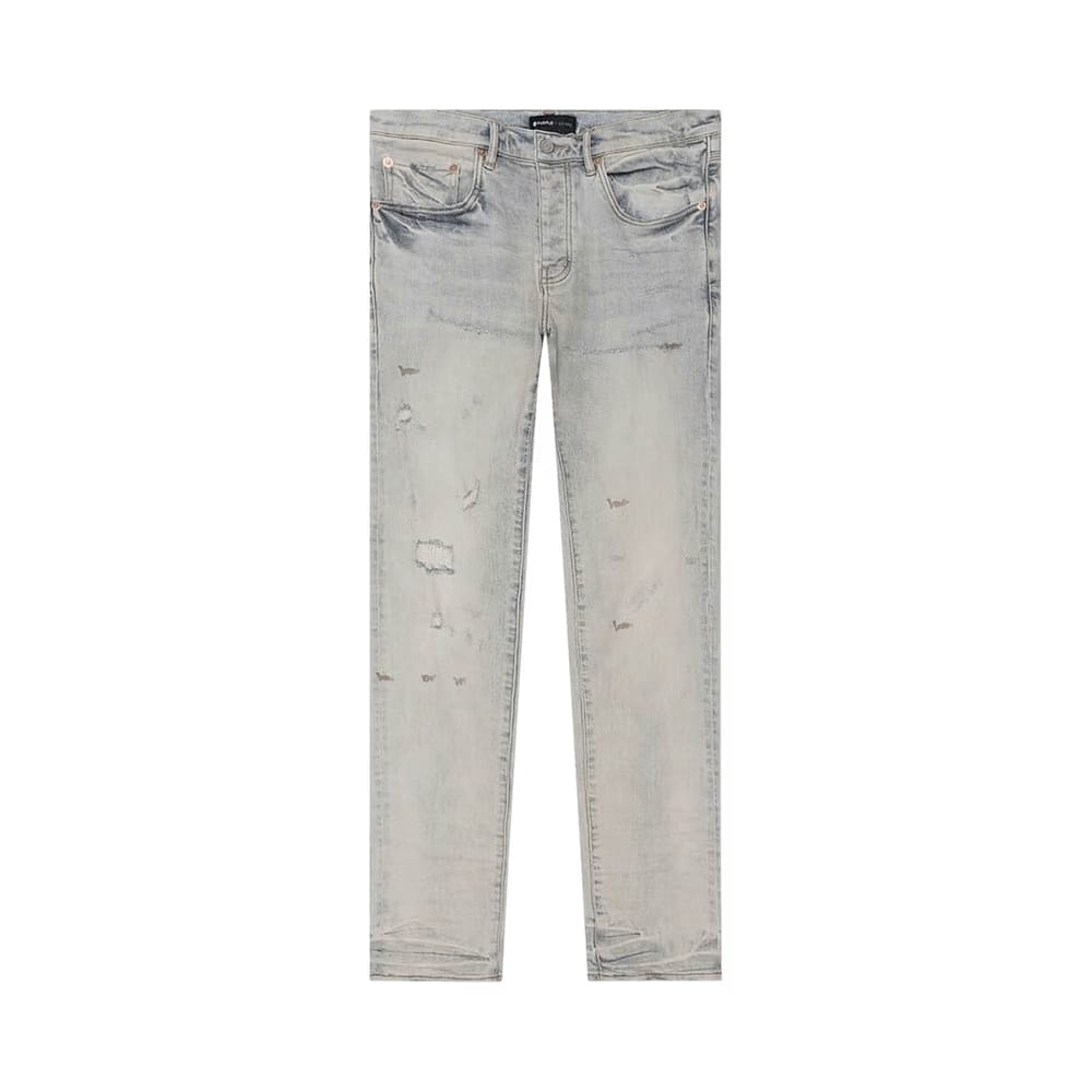 PURPLE BRAND Superlight Oil Repair Low Rise Skinny Jean Grey