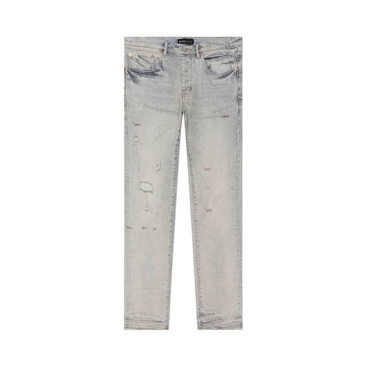 PURPLE BRAND Superlight Oil Repair Low Rise Skinny Jean Grey