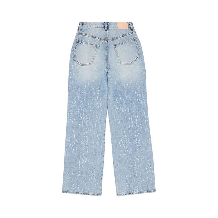 PURPLE BRAND Cut-Out Wide Leg Jeans Light Indigo