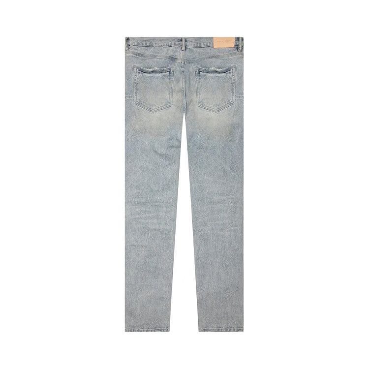 PURPLE BRAND Low Rise Skinny Jeans Light Indigo Destroy Repair
