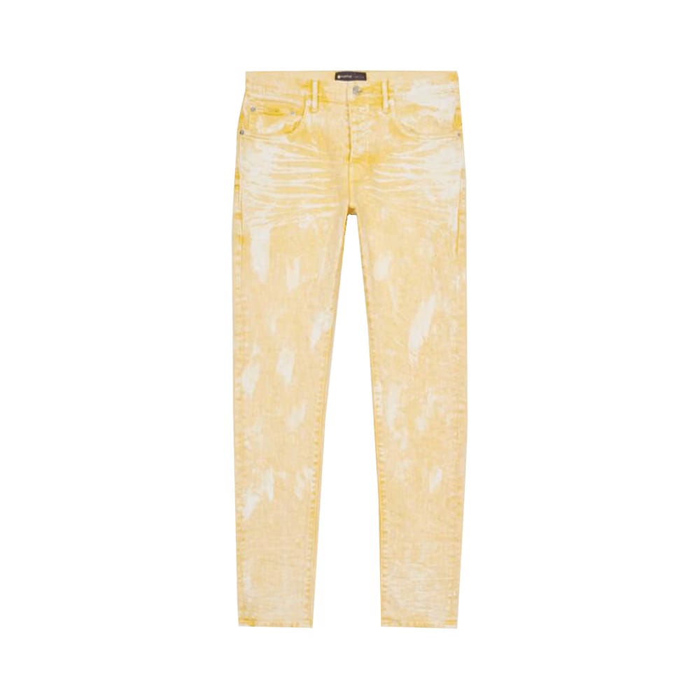 PURPLE BRAND Low Rise Skinny Jeans Bright Yellow/Hard Wax