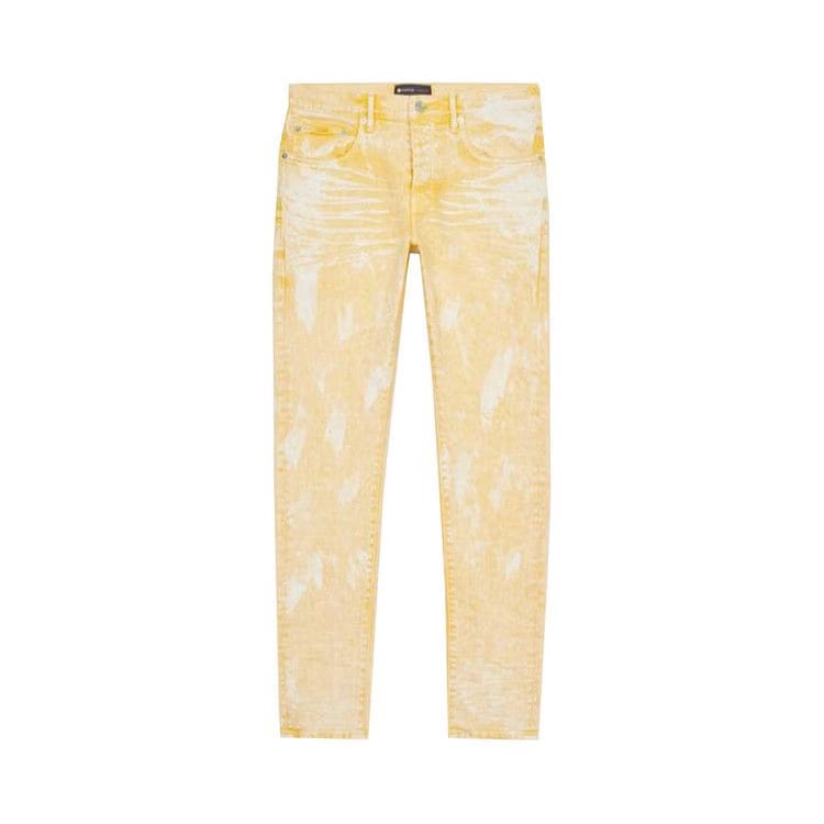 PURPLE BRAND Low Rise Skinny Jeans Bright Yellow/Hard Wax
