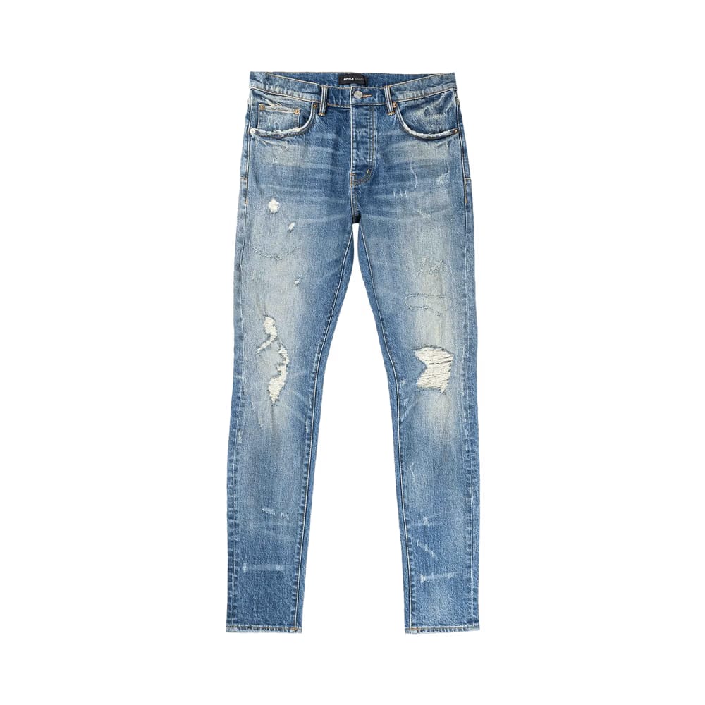 PURPLE BRAND Low Rise Slim Jeans Mid Indigo