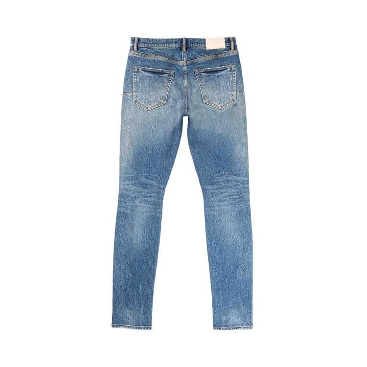 PURPLE BRAND Low Rise Slim Jeans Mid Indigo