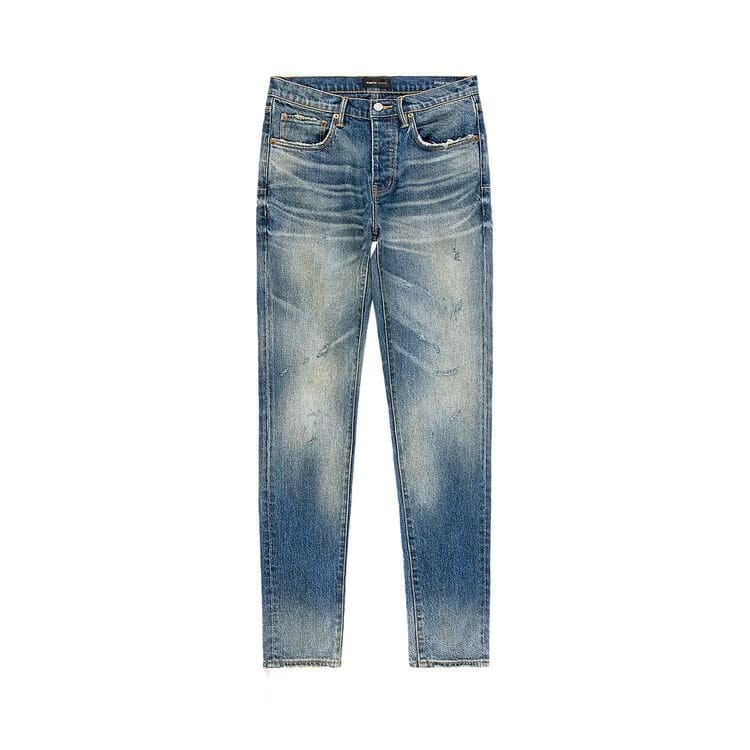 PURPLE BRAND Low Rise Slim Jeans Dark Indigo
