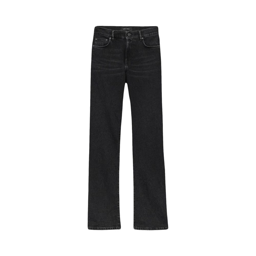 PURPLE BRAND Slim Straight Cut Out Jeans Black