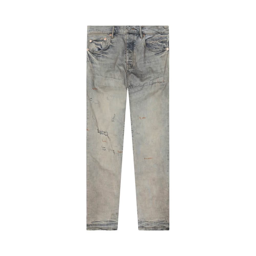 PURPLE BRAND Mid Rise Straight Jeans Light Indigo