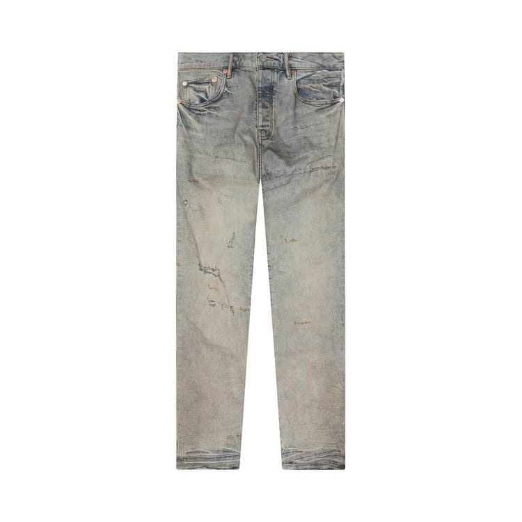 PURPLE BRAND Mid Rise Straight Jeans Light Indigo