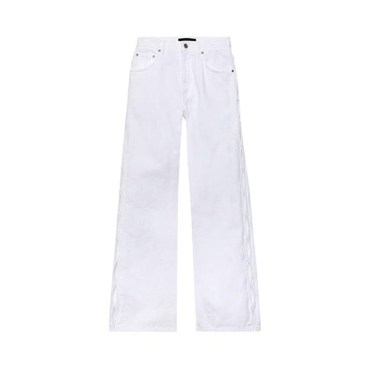 PURPLE BRAND Wide Side Cut Out White