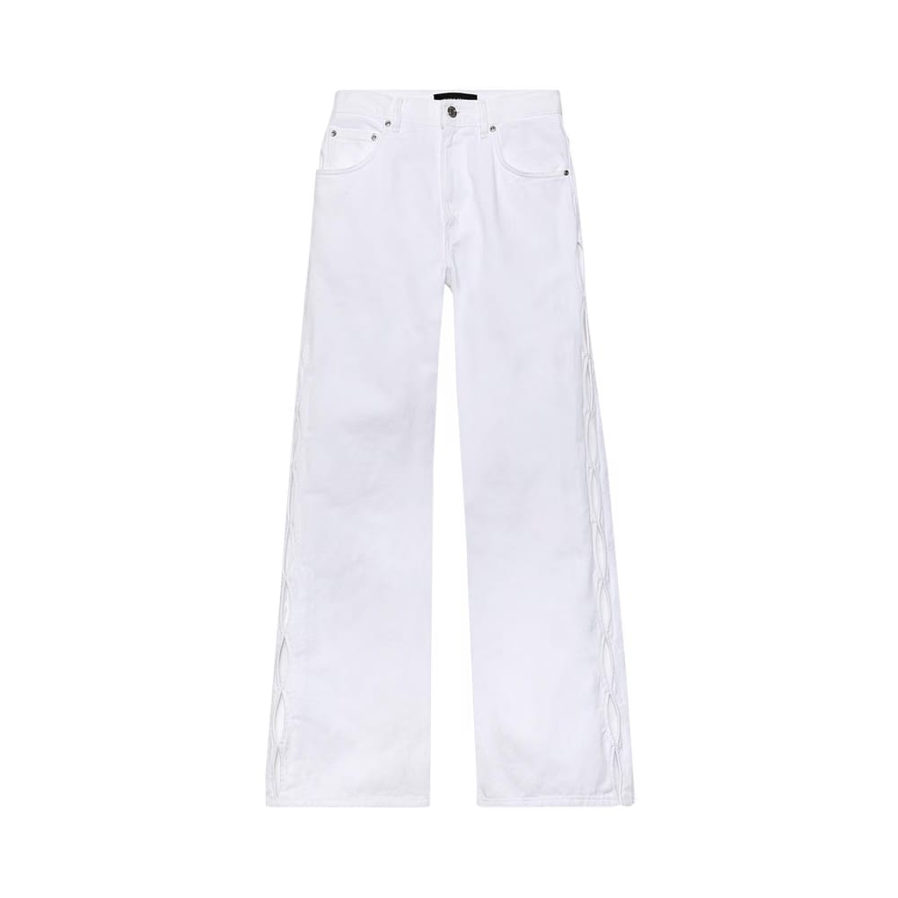 PURPLE BRAND Wide Side Cut Out White