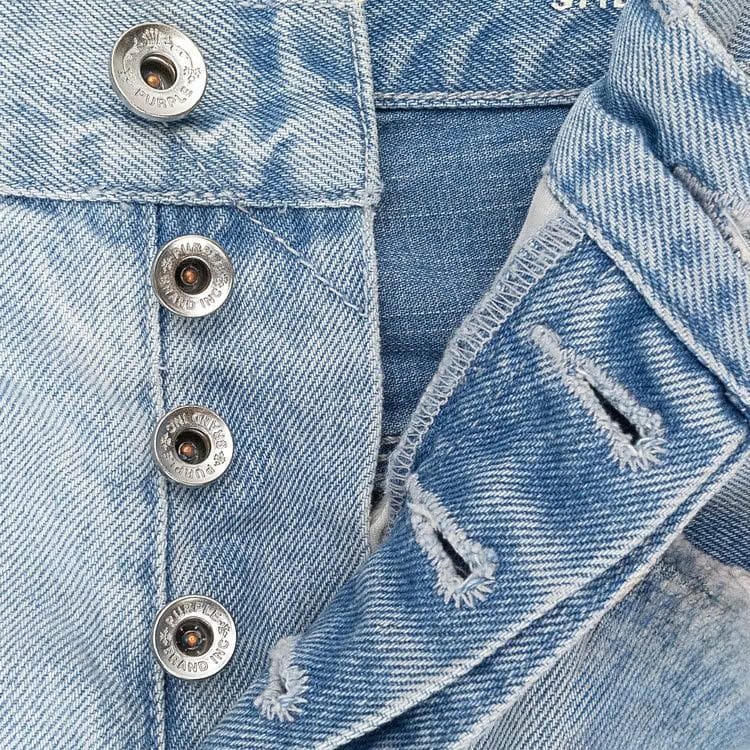 PURPLE BRAND Full Side Zip Skinny Jeans Indigo