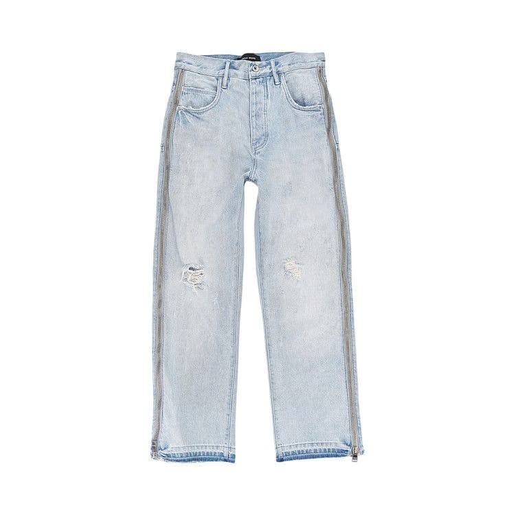 PURPLE BRAND Full Side Zip Skinny Jeans Indigo