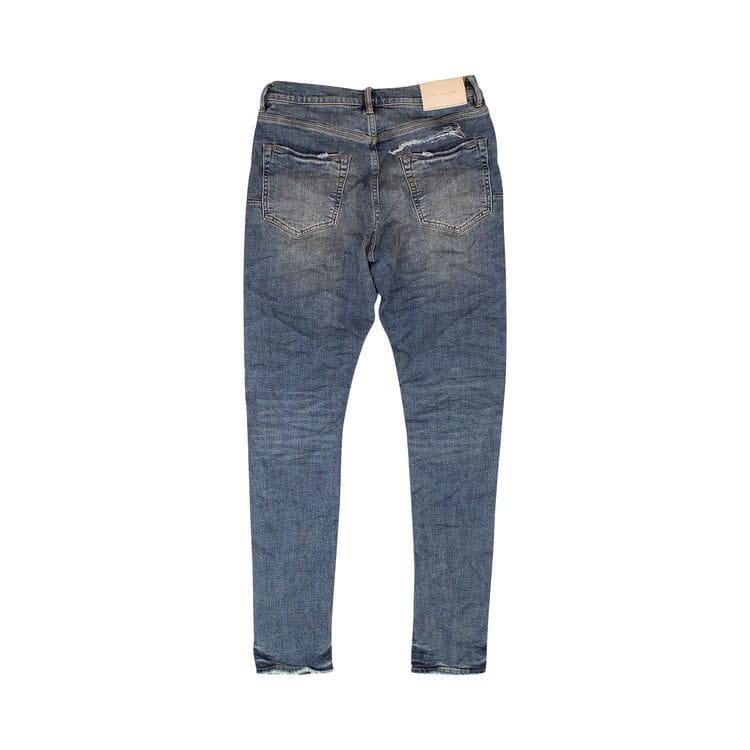 PURPLE BRAND Camo Repair Skinny Jeans Indigo