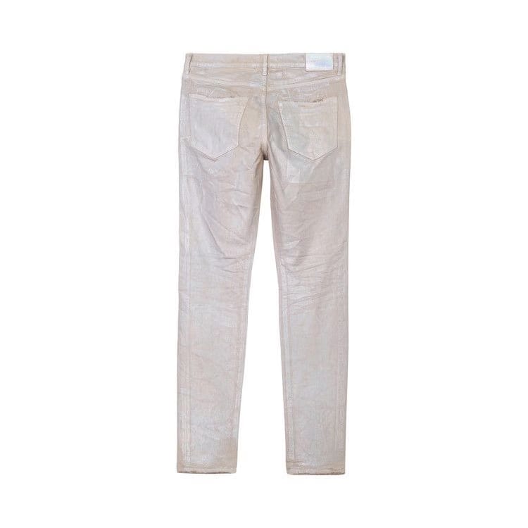 PURPLE BRAND Low Rise Skinny Jean Sand Iridescent Pearl