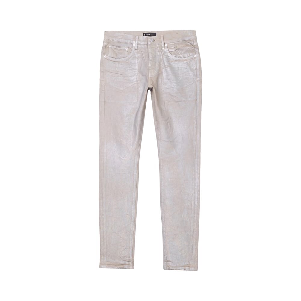 PURPLE BRAND Low Rise Skinny Jean Sand Iridescent Pearl