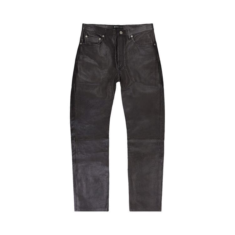 PURPLE BRAND Leather Pant Black