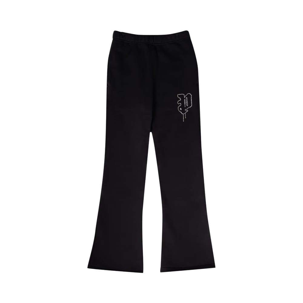 PURPLE BRAND HWT Fleece Flared Pant 'Black'