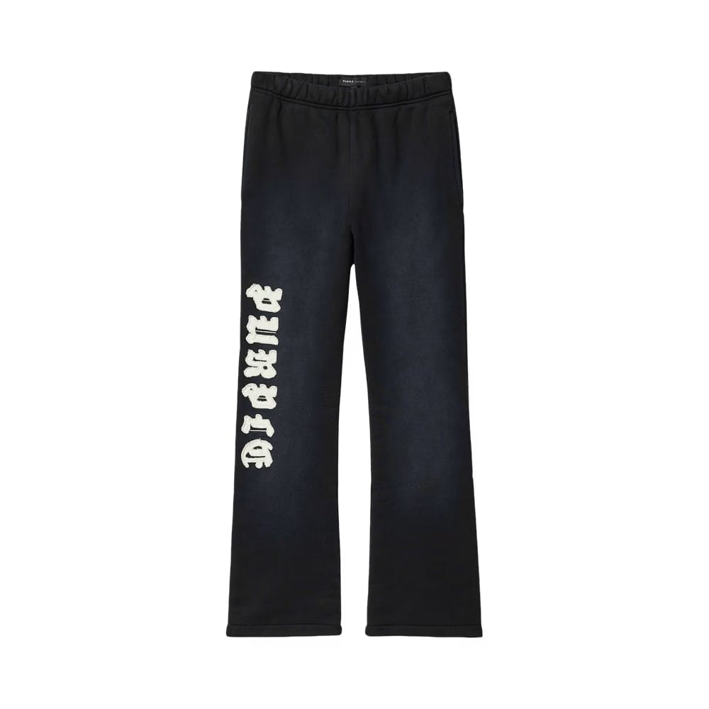 PURPLE BRAND Gothic Appliqué Sweatpants Black