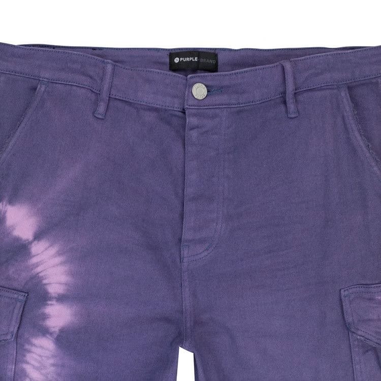 PURPLE BRAND Twill Cargo Shorts Grape