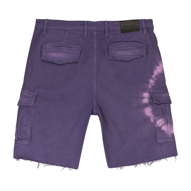 PURPLE BRAND Twill Cargo Shorts Grape