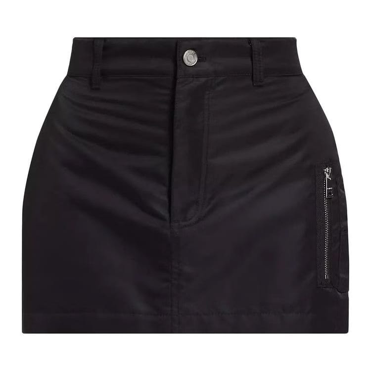 PURPLE BRAND Nylon Woven Skirt Black