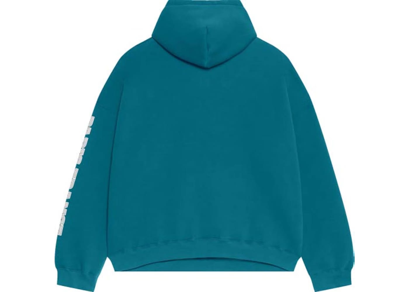 Balenciaga Wide Fit Hoodie Petrol Blue/Grey/White