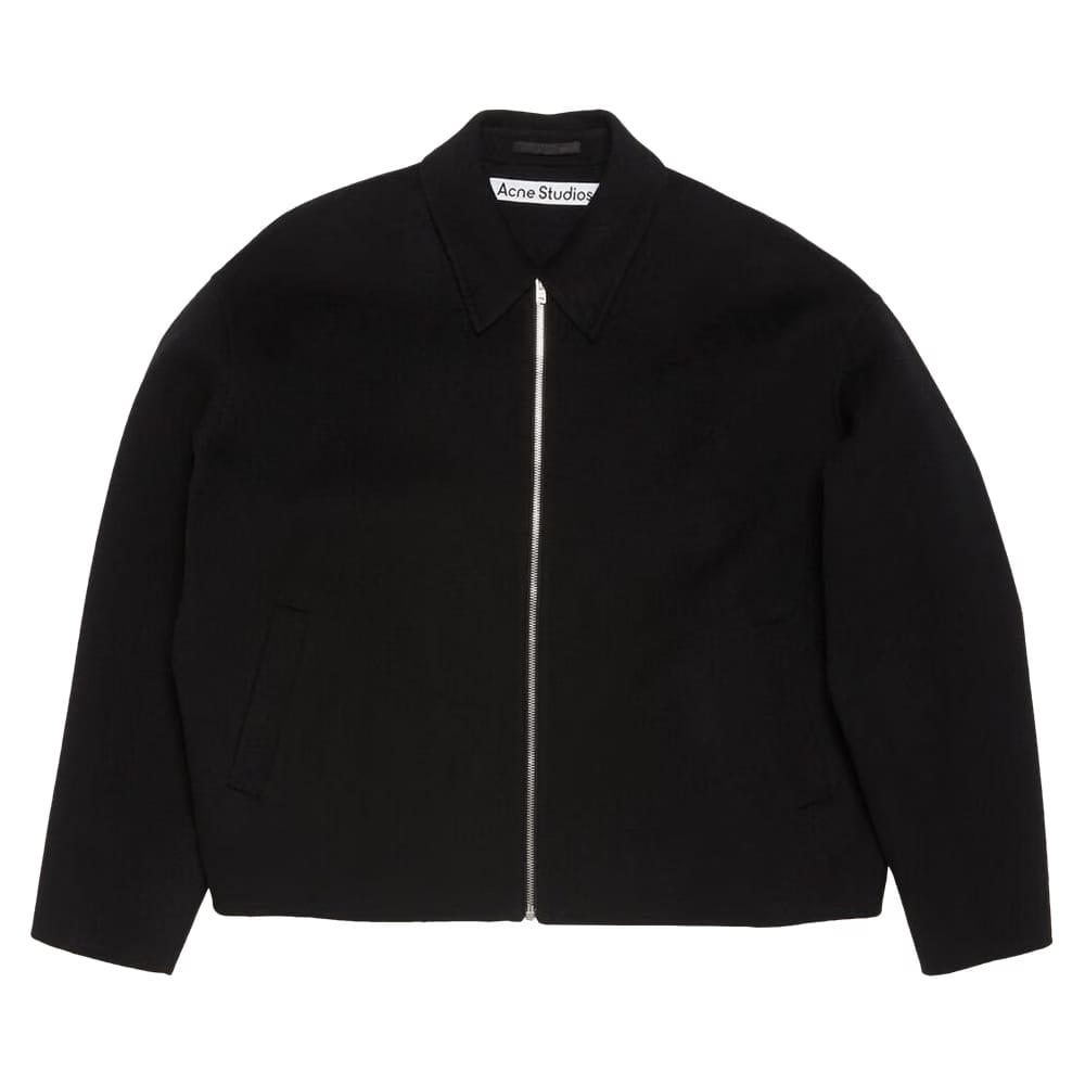 Acne Studios Wool Zipper Jacket Black