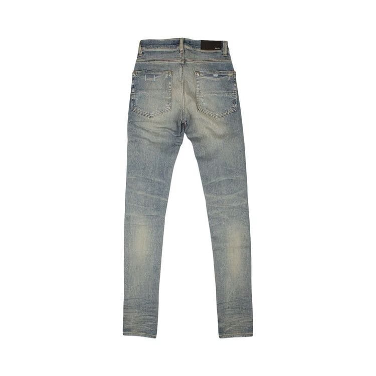 Amiri MX1 Ultra Suede Skinny Jeans Blue