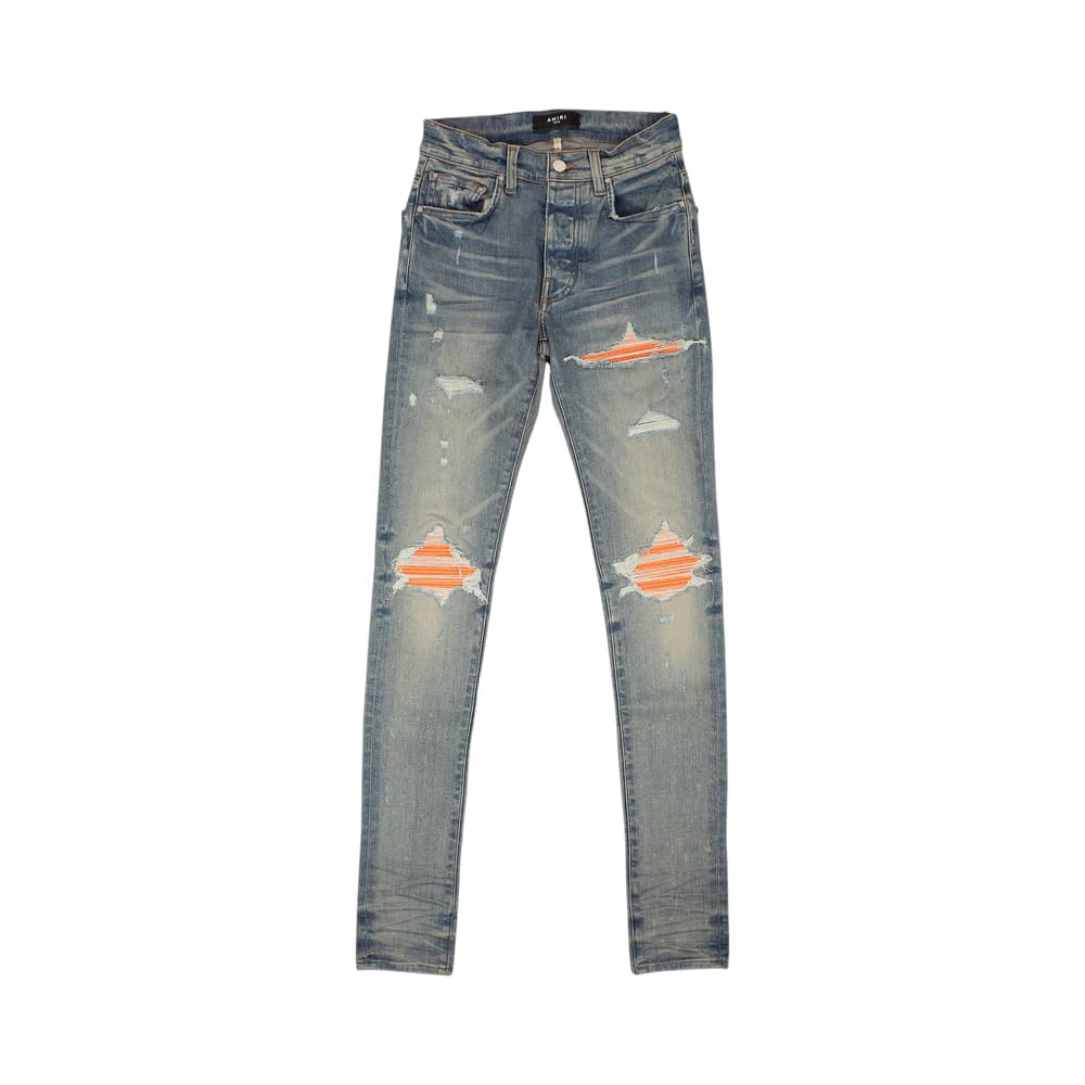 Amiri MX1 Ultra Suede Skinny Jeans Blue
