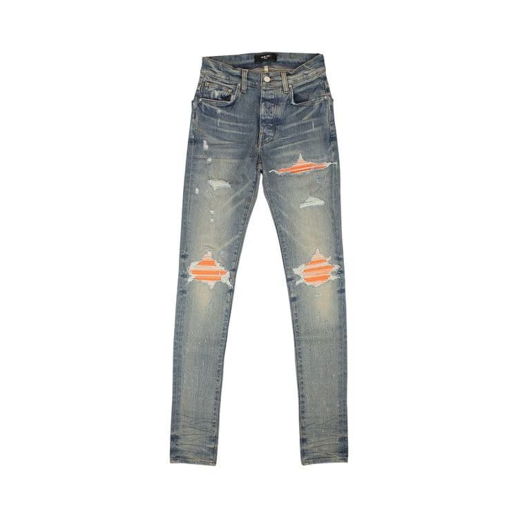 Amiri MX1 Ultra Suede Skinny Jeans Blue