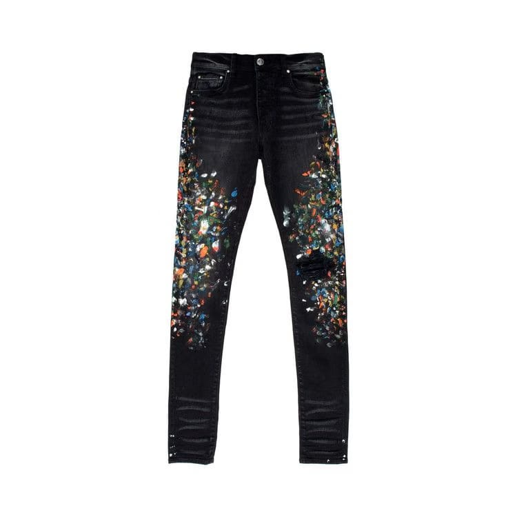Amiri Skinny Painter Jean Aged Black