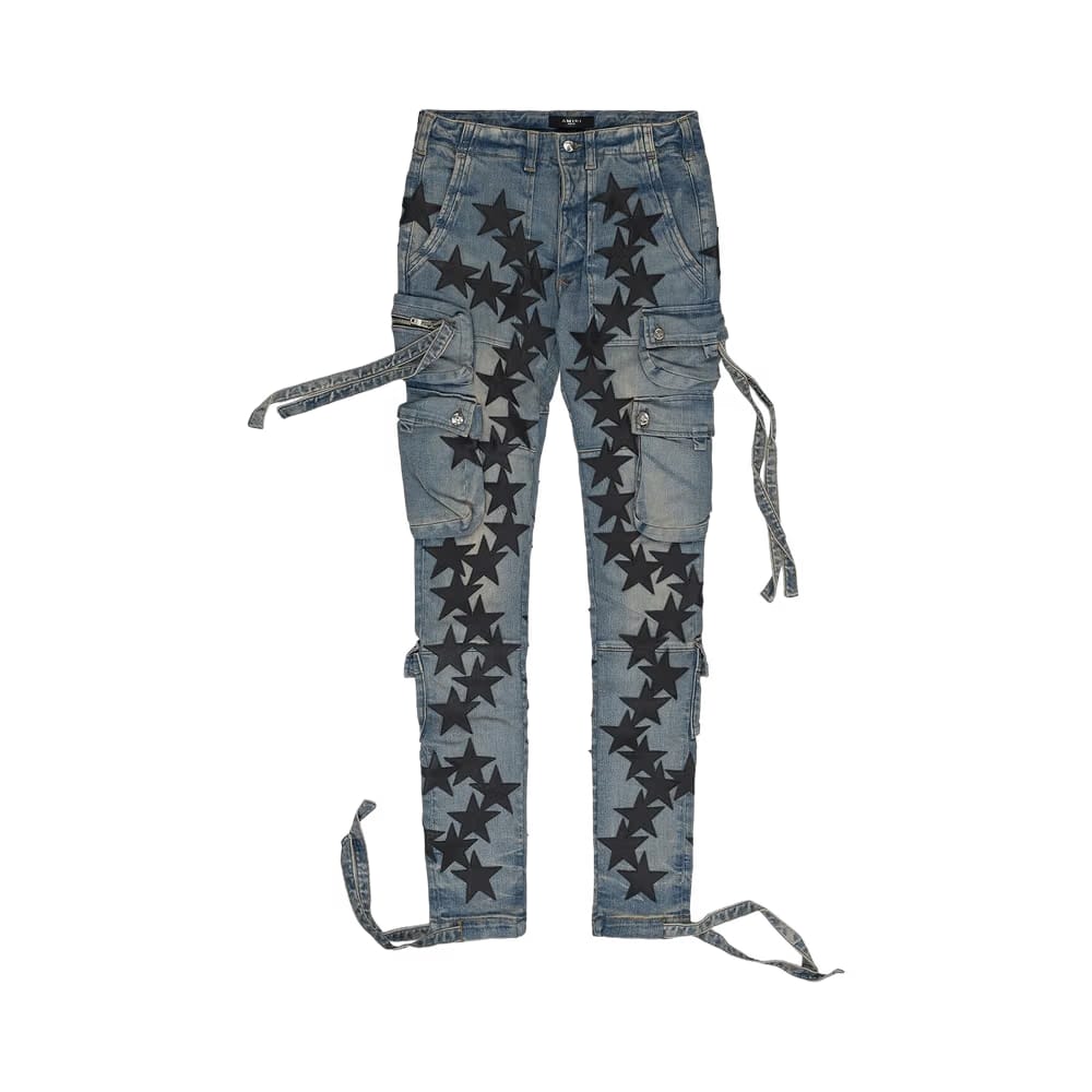 Amiri Chemist Star Tactical Cargo Pants Blue