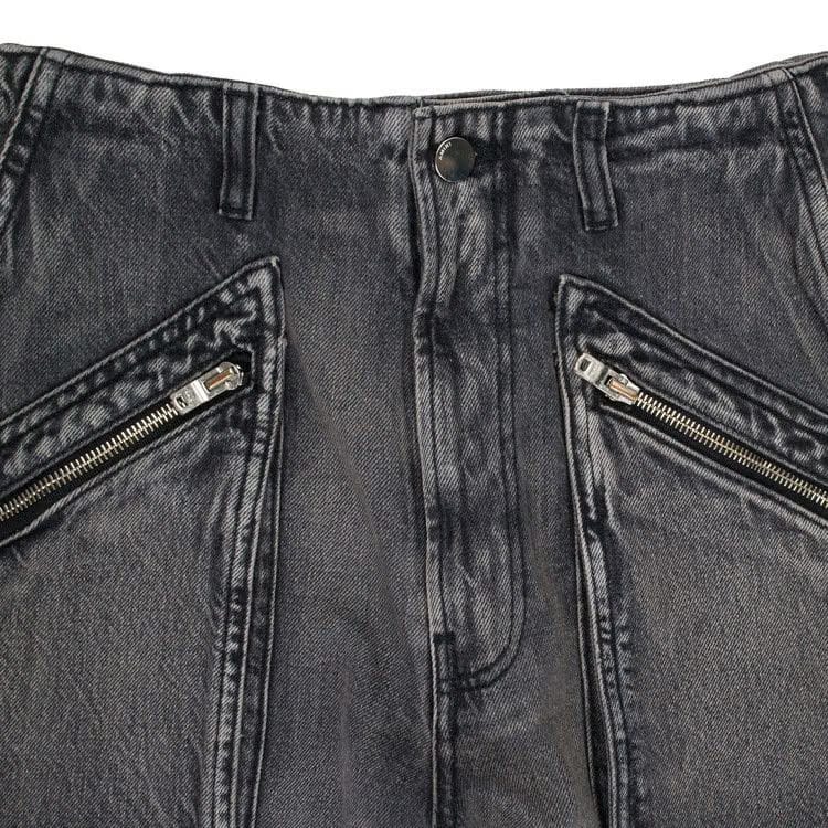 Amiri Loose Straight Cargo Pants Aged Black