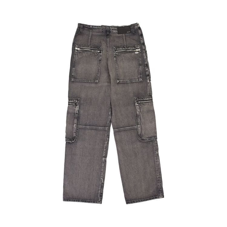 Amiri Loose Straight Cargo Pants Aged Black