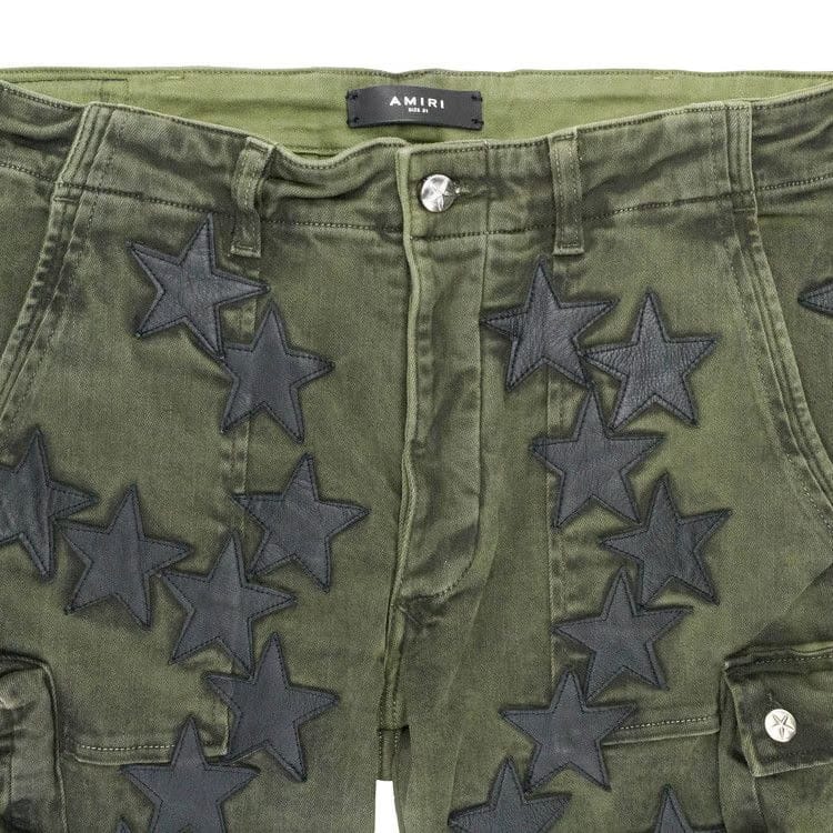 Amiri Chemist Star Tactical Cargo Pants Olive Green