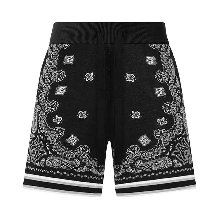 Amiri Bandana Shorts Black