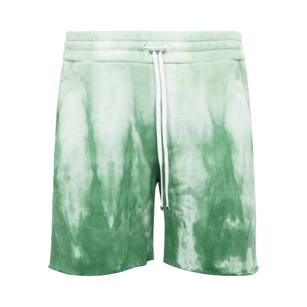 Amiri MA Logo Dip Dye Sweatshort Mineral Green